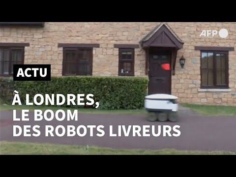 Au Royaume-Uni, les robots livreurs se multiplient avec la pandémie | AFP