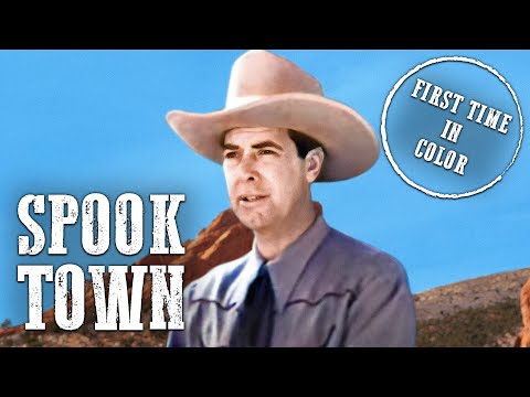 Spook Town | COLORIZED | WESTERN MOVIE | Dave O'Brien