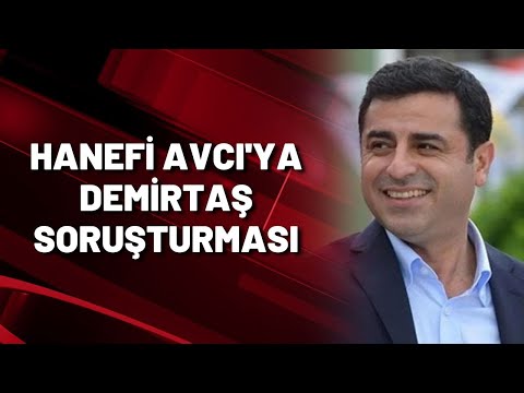 HANEFİ AVCI'YA DEMİRTAŞ SORUŞTURMASI