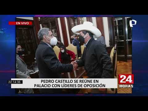 Pedro Castillo se reunió con líderes políticos en Palacio de Gobierno