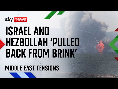Middle East: Israel and Hezbollah 'pulled back from brink' after attacks