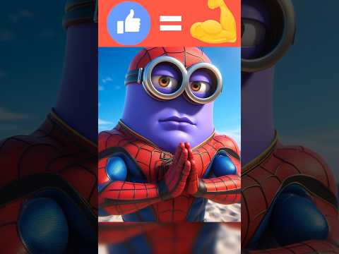 transformation into Minion | Spiderman vs Sonic vs Goku  #spiderman  #marvel