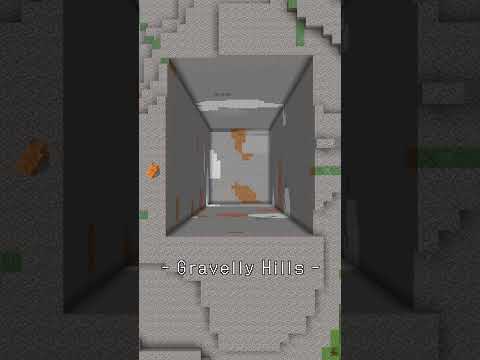 吹きさらしの砂利の丘の下をダイヤが出るまで露天掘りするタイムラプス【Minecraft】【#Shorts】 #マイクラ #minecraft #マインクラフト #マイクラ建築