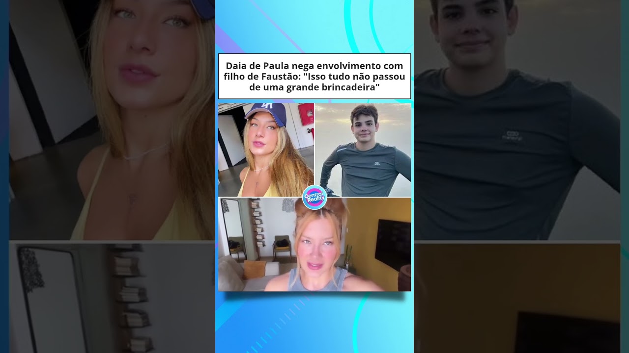 🚨Bailarina revela se está namorando filho de Faustão de 17 anos