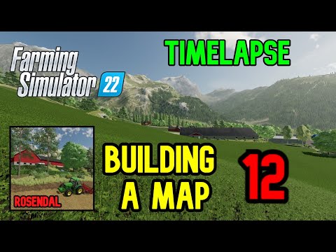 WALLS & HEDGES | Building The Rosendal Map | Farming Simulator 22 | Timelapse | EP12/20