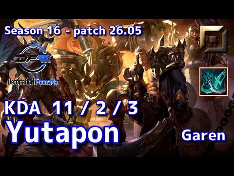 【JPサーバー/C1】DFM Yutapon ガレン(Garen) VS アンベッサ(Ambessa) TOP - Patch26.05 JP Ranked【LoL】