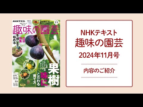 NHKテキスト『趣味の園芸』2024年11月号の紹介