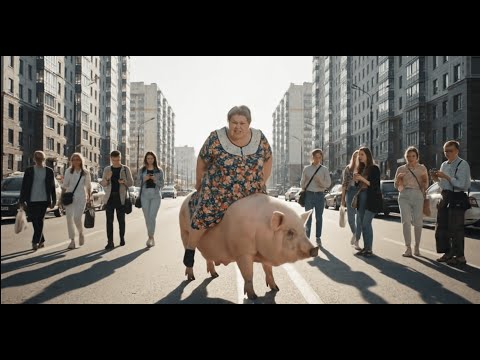 Бабка ЛОМАЕТ машины сумкой! Лучшая КОРОТКОМЕТРАЖКА! google VEO 3 #VEO3 #AI #SORA #flow