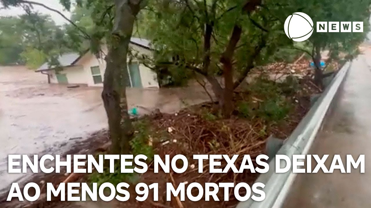 Cerca de 91 pessoas já morreram durante enchentes no Texas