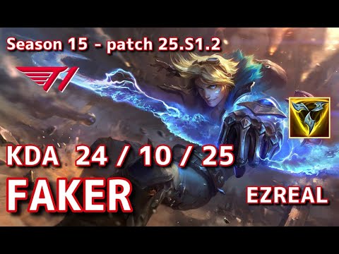 【KRサーバー/URF】T1 Faker エズリアル(Ezreal) VS シヴィア(Sivir)  - Patch25.S1.2 KR Ultra Rapid Fire【LoL】