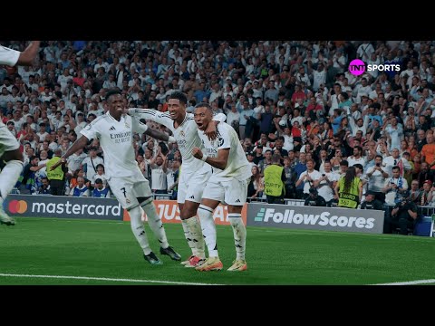 ¡EL PRIMER GOL DE KYLIAN MBAPPÉ CON REAL MADRID EN CHAMPIONS LEAGUE A NIVEL DE CANCHA!