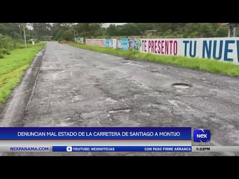 Denuncian mal estado de la carretera de Santiago a Montijo