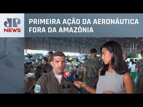 FAB realiza lançamento aéreo de mantimentos no Rio Grande do Sul; capitão detalha