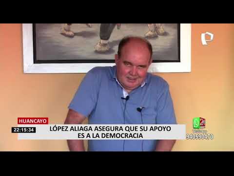 López Aliaga inicia la Caravana de la Esperanza y asegura que su apoyo es para la democracia