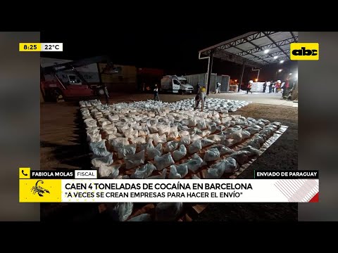 Cae en Barcelona cocaína que salió de Paraguay: esto dicen las autoridades locales