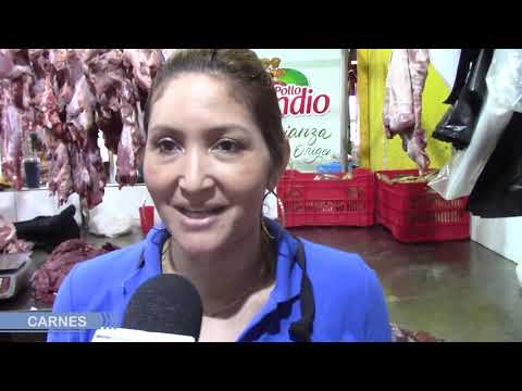 Precio de las carnes en el mercado Municipal de Santa Rosa de Lima