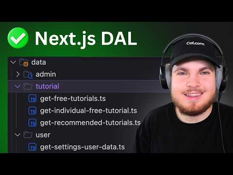 STOP Fetching Data the Wrong way in Next.js! (DAL, Cache etc.)