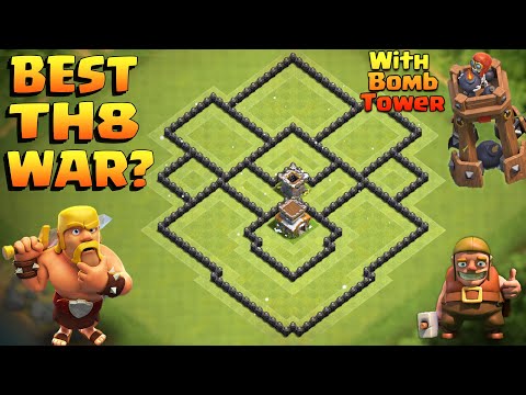 CoC- "NEW" (TH8) Trophy Base ( Farming ) Base | With "LINK" || Clash of Clans