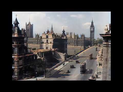 Extremely rare, spectacular film about London during WW-II in color