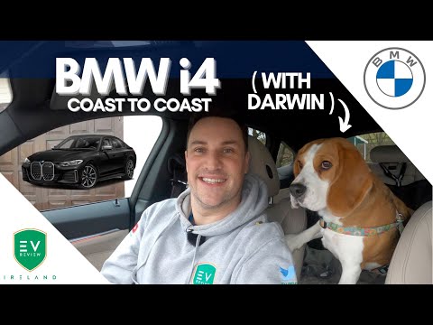 BMW i4 Coast to Coast Range Test in Ireland with Darwin the Beagle