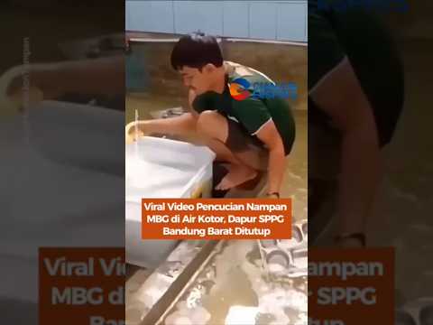Viral Video Pencucian Nampan MBG di Air Kotor, Dapur SPPG Bandung Barat Ditutup