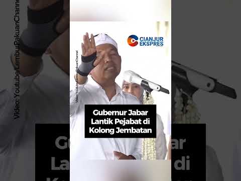 Yubernur Jabar Lantik Pejabat di Kolong Jembatan #kdm #gubernurjawabarat #shoetsvideo