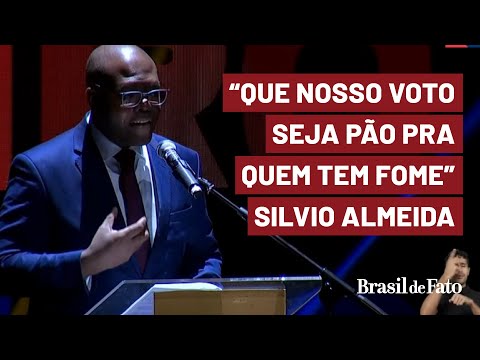 Silvio de Almeida na Super Live de Lula: nosso voto é pelos mortos e pelo presente