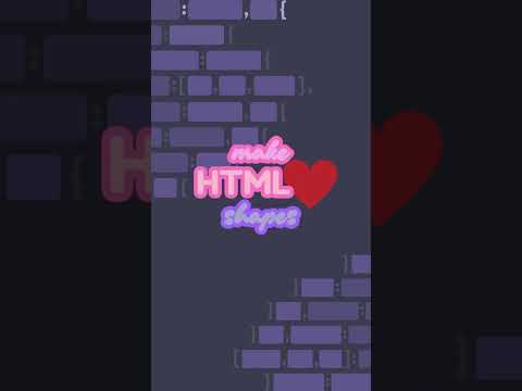 How to make heart shapes in HTML