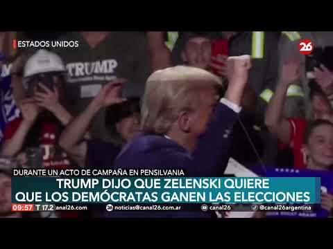 EEUU | Trump dijo que Zelenski quiere que los demócratas ganen las elecciones