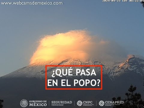 #POPOCATÉPETL | ¡Nieve y más nieve en el Popo! El #Volcán #EnVivo