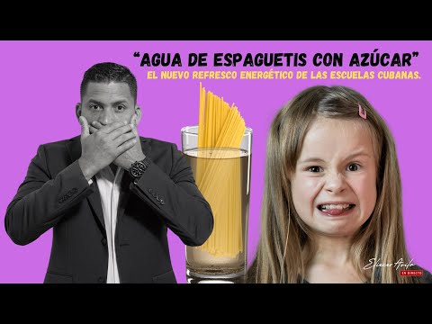 “Agua de espaguetis con azúcar”, el nuevo refresco energético de las escuelas cubanas.