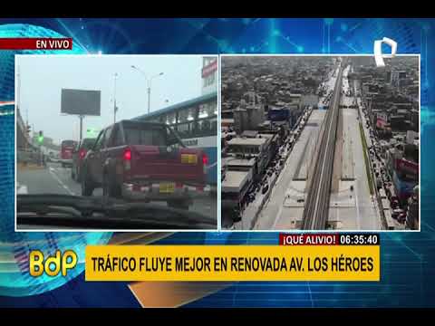 Lima Sur: Así fluye el tráfico en la renovada avenida Los Héroes 