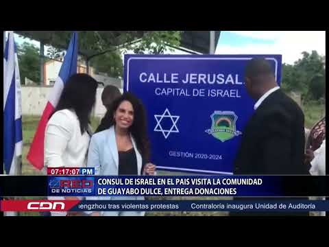 Cónsul De Israel en el país visita la comunidad de Guayabo Dulce, entrega donaciones