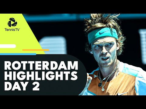 Tennis 🎾 Tsitsipas vs Davidovich Fokina; Rublev And Shapovalov in Action | Rotterdam 2022 Day 2 Highlights