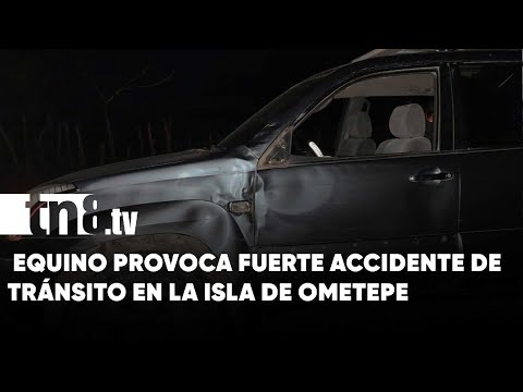 Equino provoca doble accidente en la Isla de Ometepe - Nicaragua