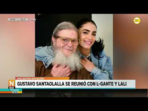 Encuentros en Madrid: Gustavo Santaolalla se reunió con L-Gante y Lali ?N8:00? 07-06-24