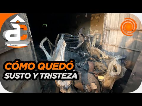 Córdoba: explosión e incendio en un taller mecánico donde había tres vehículos