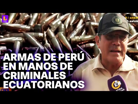 Ministro de Defensa habla sobre armas peruanas que habrían sido usadas por criminales en Ecuador