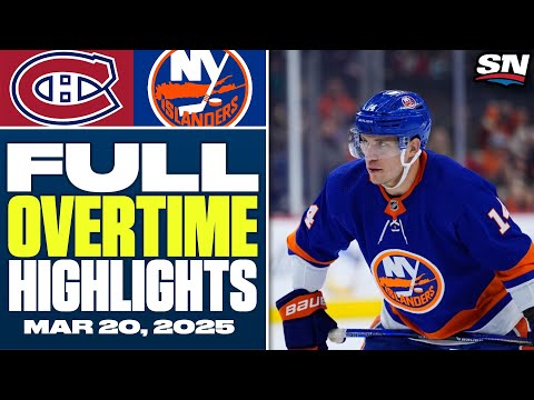Montreal Canadiens at New York Islanders | FULL Overtime Highlights - March 20, 2025