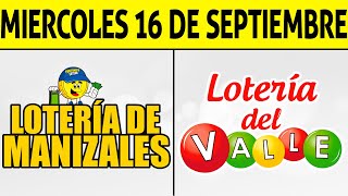 Resultados Lotería de MANIZALES y VALLE Miércoles 16 de Septiembre de 2020 | PREMIO MAYOR ????????????