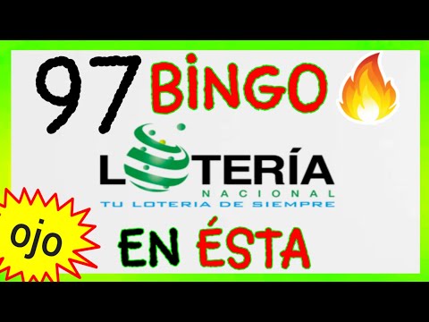 Loteria NACIONAL para HOY (( 97 )) BINGO hoy /NÚMEROS FUERTES/ UN SÓLO NÚMERO/ SORTEOS de LOTERÍA..!