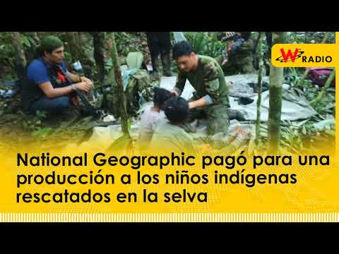 National Geographic pagó para una producción a los niños indígenas rescatados en la selva