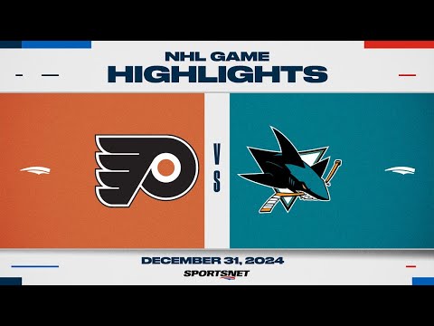 NHL Highlights | Flyers vs. Sharks - December 31, 2024