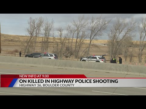 CSP: 1 dead in officer-involved shooting on US Highway 36 in Boulder County