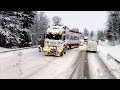 Cyklon śnieżny w Szwecji