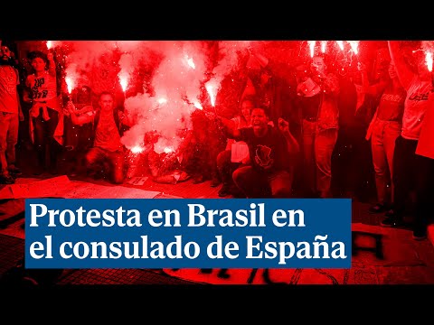 Protesta en Brasil ante el consulado de España por los gritos racistas a Vinicius Jr