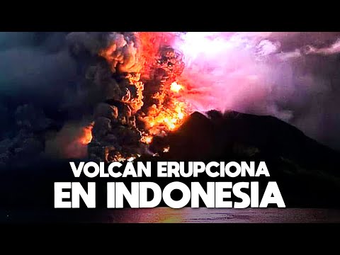 Volcán Ruang Erupciona en Indonesia ¡Miles Evacuan y Posible Tsunami!