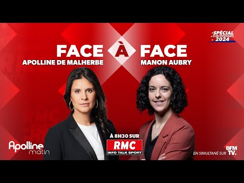 DIRECT - L'intégrale de l'interview de Manon Aubry, tête de liste LFI aux élections européennes...