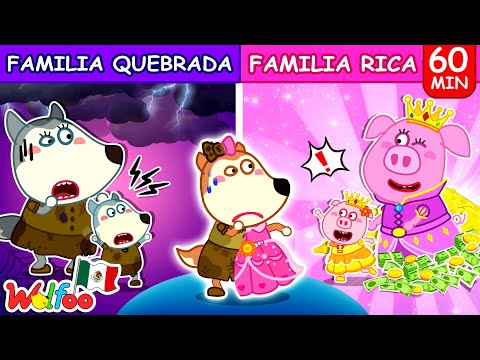 Lucy, ¿FAMILIA RICA O FAMILIA QUEBRADA?  Situaciones Divertidas Por Wolfoo en Español