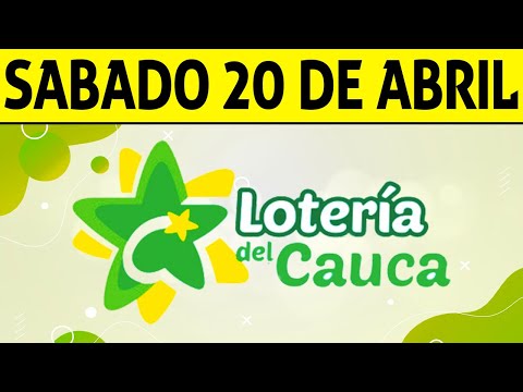Resultados Lotería del CAUCA del Sábado 20 de Abril de 2024  PREMIO MAYOR